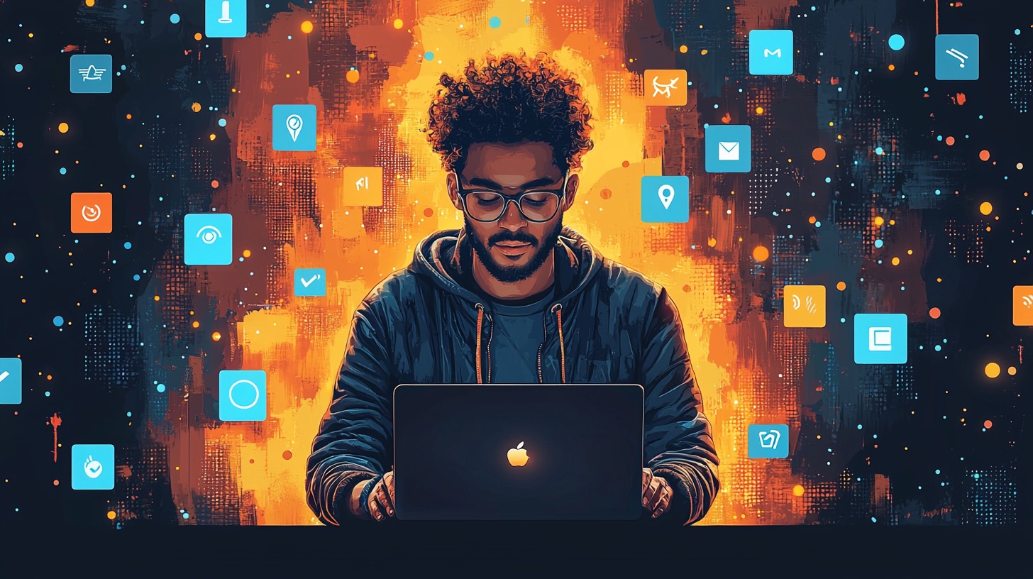 Startup founder experimenting with brand names